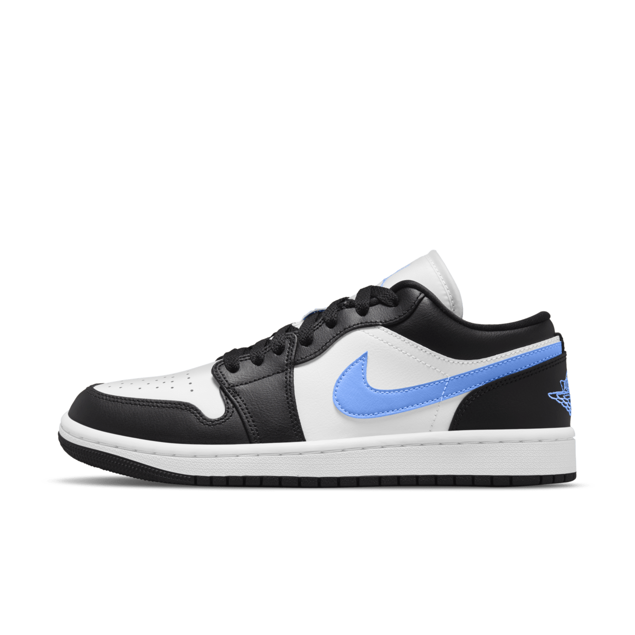 Jordan 1 Low Black University Blue White (Women's)