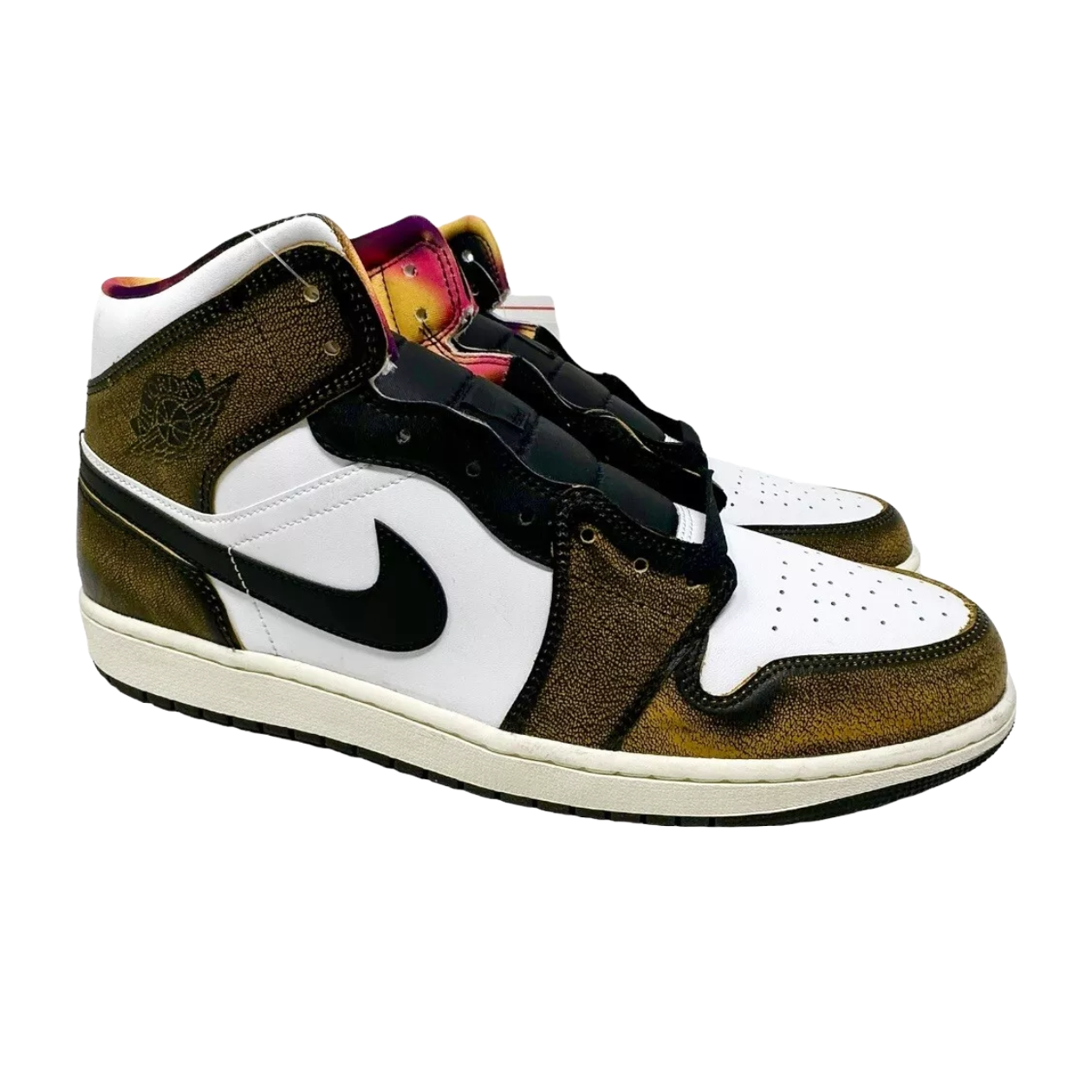 Jordan 1 Mid SE Orange Wear Away