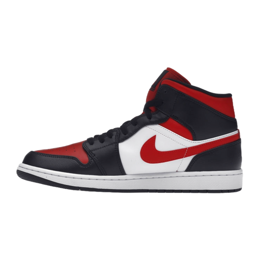 Jordan 1 Mid White Black Red (2022)