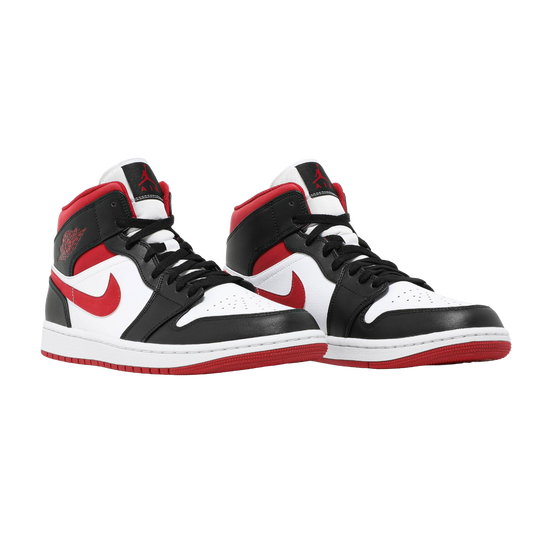 Air Jordan 1 Mid Black Gym Red