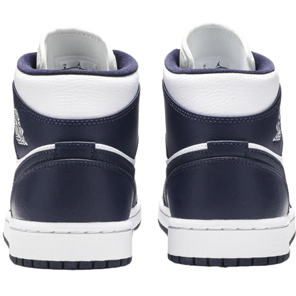 Jordan 1 Mid White Metallic Gold Obsidian