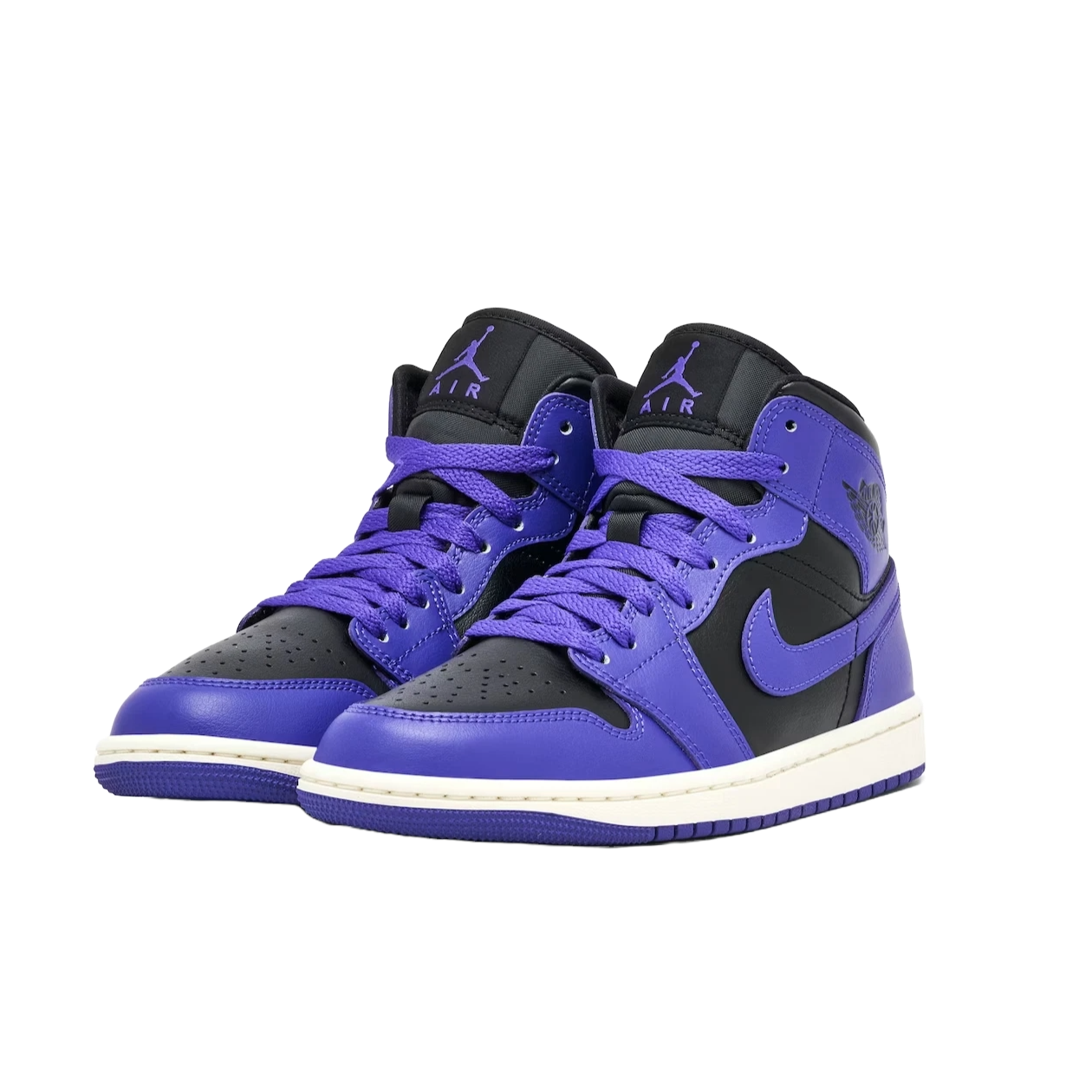 Jordan 1 Mid Purple Black (Women's)