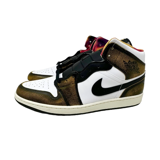 Jordan 1 Mid SE Orange Wear Away