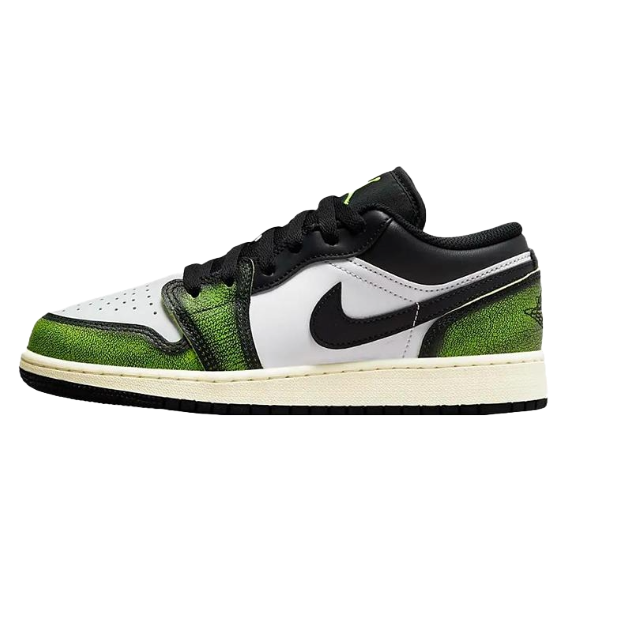 Jordan 1 Low Wear Away Electric Green (GS)
