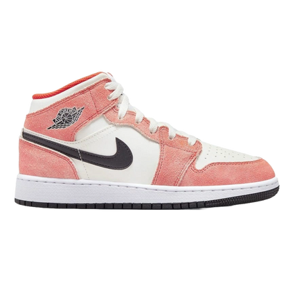 Jordan 1 Mid SE Orange Suede (GS)