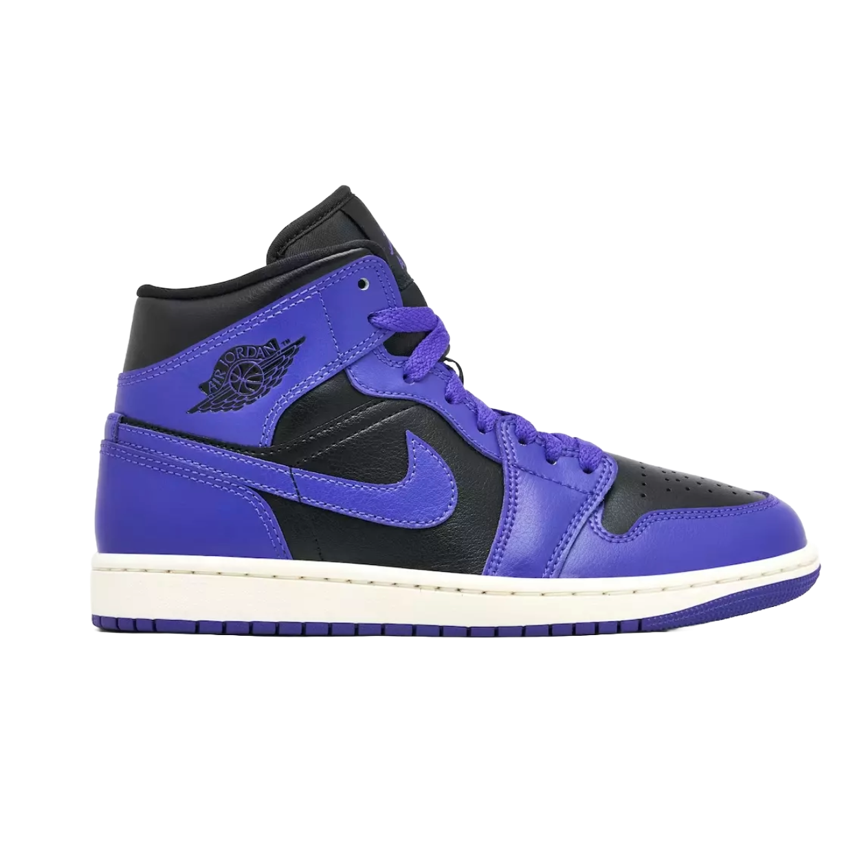 Jordan 1 Mid Purple Black (Women's)