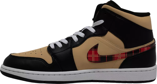 Air Jordan 1 Mid Tartan Swoosh