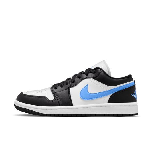 Jordan 1 Low Black University Blue White (Women's)